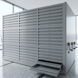 Intelligent Mobile Compressor Archive Storage Cabinet Metal Locking Shelving System Mobile Tiered Racks for Home and Workshop - Product Image 5