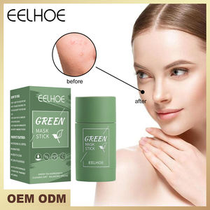 Masque solide visage Stick soins de la peau visage acné réparation nettoyage en profondeur soins de la peau masque solide thé vert - Product Image 2