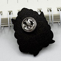 Broche en métal émaillé souple personnalisée avec logo, motif plante et herbe, accessoires de vêtement à attache papillon, prix usine