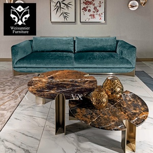 Set di Divani Componibili in Velluto di Lusso Moderno con Base in Acciaio Inox, Design Italiano, Garanzia di 3 Anni, Misure Personalizzabili per <span class=keywords><strong>Soggiorno</strong></span> - Product Image 5