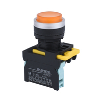 Interrupteur à bouton-poussoir en plastique 10A 1NO pour appareils électroménagers, distributeur automatique, interface, longue durée de vie, IP65, mécanisme LED