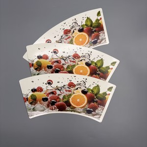 Material de Papel Premium con Estampado de Frutas, Apto para Alimentos, Recubierto de PE, para Vasos de Café y Té para Llevar de Marca - Product Image 3