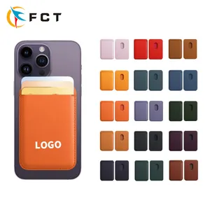 Custom LOGO New Design Original Wallet Card Holder Magnetic Leather Phone Case For Iphone 12 13 14