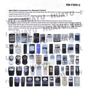 รีโมทคอนโทรลอเนกประสงค์รุ่นใหม่ HUAYU RM-F989+2 สำหรับพัดลมเพดานและพัดลมติดผนังยี่ห้อ Midea - Product Image 3