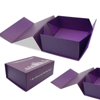 Boîte cadeau haut de gamme écologique pour vêtements, style livre, avec fermeture magnétique, design pliable à rabat, impression UV personnalisable
