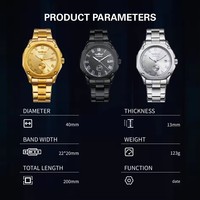 Montre automatique carrée pour homme T-WINNER avec calendrier, montre mécanique à bracelet en acier inoxydable, montre-bracelet pour homme, montre argentée
