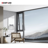 Ventanas Abatibles de Aluminio con Rejillas de Ventilación, Triple Aislamiento y Vidrio Templado, Fabricadas en Foshan, China