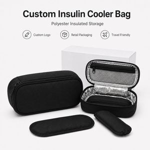 Custom Insulin Cooler Bag Portable Insulated Medical Travel Storage Case with Ice Packs for Diabetic Supplies - Product Image 5