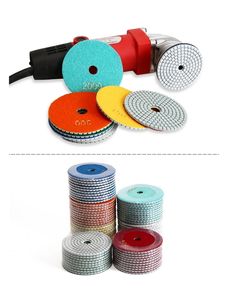 Offre Spéciale 5 pouces 125mm diamant tampons de polissage haute pierre tampon abrasif pour granit béton-<span class=keywords><strong>3</strong></span> étapes sec/humide processus OEM - Product Image 5