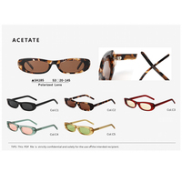 Lunettes de soleil ovales classiques en acétate, modèle de luxe, nouveau design, tendance rétro haut de gamme, petite monture en acétate, personnalisées 2025