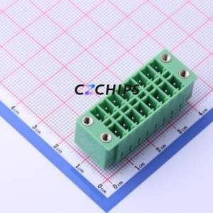 KF2EDGKVM-3.81-2*8P Plug-in Terminal Block Through hole,P=3.81mm Board-to-Board / Socket - Closed Screw Fixing 2x8P 3.81mm - Product Image 1