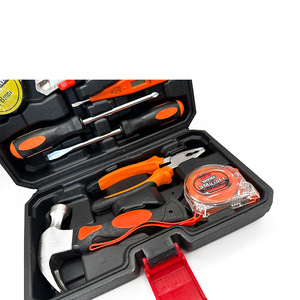 ชุดเครื่องมือในครัวเรือน 37x23x7.5 ซม. พร้อมเทปวัด ไขควง ค้อน คีม มีดอเนกประสงค์ในกล่องขึ้นรูปสำหรับใช้ในบ้าน - Product Image 1