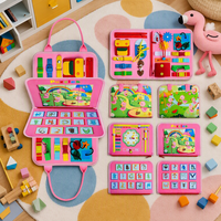 Keçe Sessiz Kitap Meşguliyet Kitabı, Yeni Yürümeye Başlayan Çocuklar İçin Montessori Erken Öğrenme Duyusal Aktivite Kitabı Eğitici Oyuncaklar Çocuklar İçin İnce Motor Becerileri Geliştirici