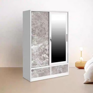 Modello di impronta in acciaio AlmirahSteel <span class=keywords><strong>armadio</strong></span> Lemari Pakaian Anak - Lemari Pakaian Besi porta scorrevole in metallo <span class=keywords><strong>armadio</strong></span> - Product Image 3