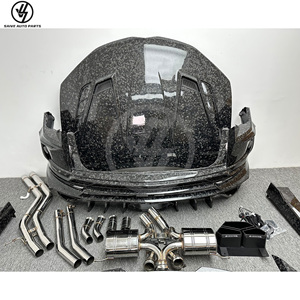 Kit carrosserie MSY Style en fibre de carbone forgée à sec, finition brillante, tissage sergé, pour Lamborghini URUS (Génération III) - Capot, pare-chocs, spoiler, ailes, jupes latérales - Product Image 4