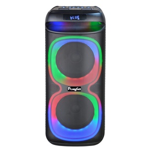 Altavoces de DJ inalámbricos duales de 8 pulgadas de alta calidad con Super Bass USB/TF/FM/Control remoto para micrófono fuerte de Karaoke - Product Image 1