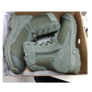 TSB905 sage green Mountaineering Shoes Green Leather Breathable Tactical AL <b>Boots</b> Light Weight <b>Hiking</b> Shoes <b>Boots</b> - Product Image 1