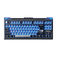 [Fabricant de claviers OEM] Clavier 87 touches TKL sans fil, clavier à commutation à chaud, rétroéclairage RVB, prise en charge QMK/VIA, avec certificat UE