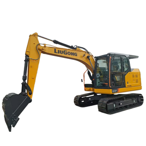 Excavatrice sur chenilles Liugong 910F jaune, équipement de construction lourd - Product Image 1