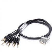 Câble de raccordement 8 canaux DB25 vers jack mono TS 6,35 mm, câble audio professionnel pour studio HD, 1 m