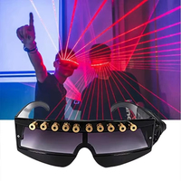 Lunettes LED Lumineuses en Plastique pour Fêtes d'Halloween, de Noël, Scènes, DJ et Danseurs