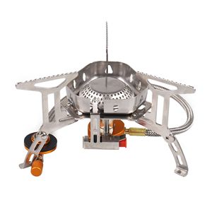 Guanglu Outdoor Windproof Stainless Steel Portable Gas Stove For <b>Camping</b> And Picnic Use With Ignition Device - Product Image 1