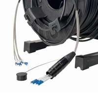 Waterproof Armoured 4 Core Outdoor LED Visual Lighting Optical Fiber Cable for M Use Fiber Optic Equipment