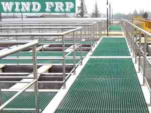 Grille en FRP antidérapante robuste <span class=keywords><strong>rouge</strong></span> pour usine chimique - Product Image 3