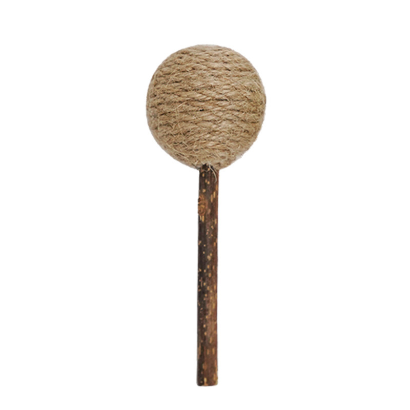 Jouet tianpo en bois sucette (couleur café)