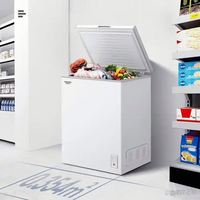 Congélateur horizontal commercial à deux portes de grande capacité 500L, congélateur de haute qualité adapté à la congélation des ingrédients de cuisine