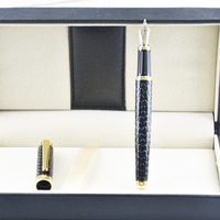 Produits promotionnels en gros pour les entreprises Stylo de marque coûteux Ensemble de stylos plume de luxe dans un coffret cadeau