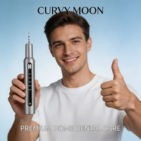 Портативный прибор CURVY MOON для удаления зубного налета, камня и зубного камня, очиститель для гигиены полости рта, аппарат для чистки зубов