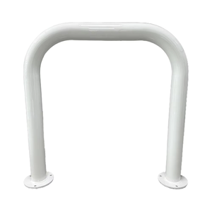 Barriera di Sicurezza Pedonale in Acciaio Q235 Resistente, Tubo ad Anello 75x75mm Verniciato a Polvere, Grado Ingegneristico - Product Image 1