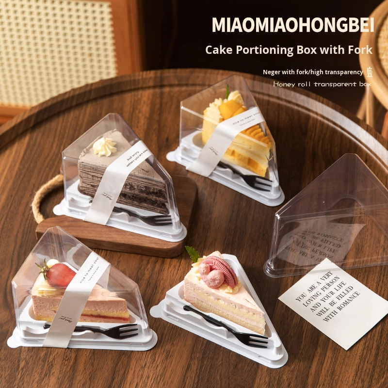 cake containers mini fork slice