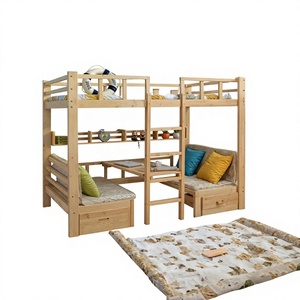 Lit superposé pleine grandeur avec <span class=keywords><strong>bureau</strong></span> Convient aux adolescents Convient aux adolescents - Product Image 3