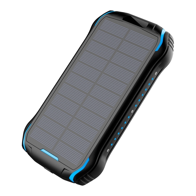 New Technology 2025 OEM Dual USB 26800mAh Li-Polymer Battery Fast Charging 10W Waterproof Solar Ultra Slim 2-Year Power Bank