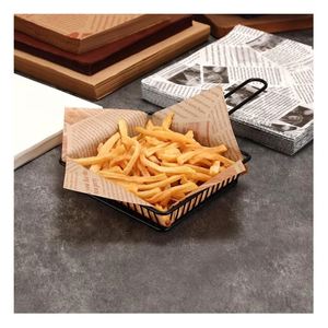 Papel de Envoltura Personalizado con Logotipo Impreso, de Grado Alimenticio, para Sándwiches, Hamburguesas y Comida Rápida, Papel Kraft Blanco Encerado Resistente a la Grasa - Product Image 2