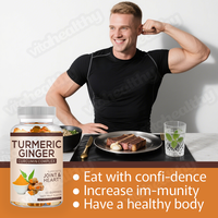 Formule Curcuma Gingembre Vitahealthy, adaptée aux compléments alimentaires sous forme de gommes et aux mélanges nutritionnels fonctionnels, Gommes au curcuma et au gingembre