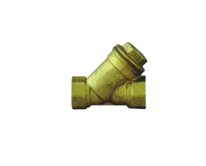 Válvula de filtro de latão forjado tipo Y de alta qualidade para óleo combustível, água e gás