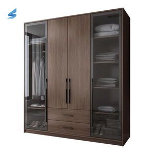 Armario de Madera Maciza Grande, Independiente, con Doble Puerta, Diseño de Lujo para Recámara Principal - Product Image 2