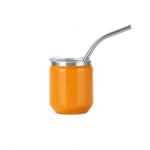 Vaso de Acero Inoxidable 304/201 de Alto Valor Cromático, Mini Vaso Grueso para Coche con Pajita, Doble Capa, 3oz, Portátil, con Ventosa, Simplicidad Moderna - Product Image 1