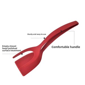 Wholesale Non-Stick & Heat Resistant Nylon Flip <b>Spatula</b> 2 in 1 Flipper with Tongs for <b>Burger</b> Steak Omelets - Product Image 6