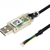Directo de fábrica USB 2,0 tipo A macho a 6 pines MONTAJE DE Cable Pigtail FT232RL + SP485 Chipset para micrófono Monitor chaqueta de PVC