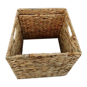 Gran oferta, cesta de almacenamiento de jacinto de agua plegable con marco de hierro, cesta de Jacinto plegable - Product Image 3