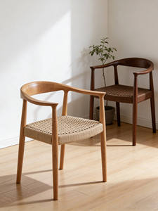<span class=keywords><strong>Chaise</strong></span> <span class=keywords><strong>de</strong></span> salle à manger <span class=keywords><strong>de</strong></span> style nordique et italien <span class=keywords><strong>en</strong></span> bois massif <span class=keywords><strong>de</strong></span> noyer <span class=keywords><strong>de</strong></span> luxe avec tressage <span class=keywords><strong>en</strong></span> corde simulé, idéale pour les restaurants et les hôtels - Product Image 2
