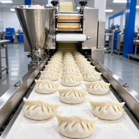 Machine automatique à faire des raviolis, machine commerciale en acier inoxydable pour la fabrication de gyozas et de samosas pour les usines alimentaires