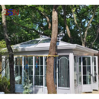 Structure de maison préfabriquée moderne en A, kit de villa modulaire portable, mini-maison de luxe pour les vacances