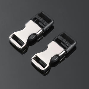 Boucle coulissante en alliage de 10 mm, boucle métallique réglable pour sacs, ceintures, attaches de poussette, durable, argent, noir - Product Image 1