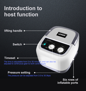 Sistema de Terapia por Compressão de Ar, Botas de Recuperação Esportiva, Massageador de Pés e Pernas, Máquina de Drenagem Linfática com Controle de Temporização - Product Image 4