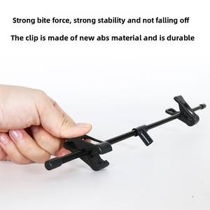 Rak Display iklan aluminium paduan T, berbentuk T hitam untuk tampilan iklan Pop, tiang Poster promosi toko apotek teleskopik vertikal - Product Image 4